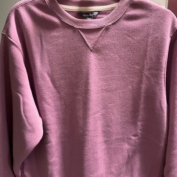 NWOT Eddie Bauer Classic Light Purple Crewneck Sweatshirt Size Small #118 - Picture 1 of 5